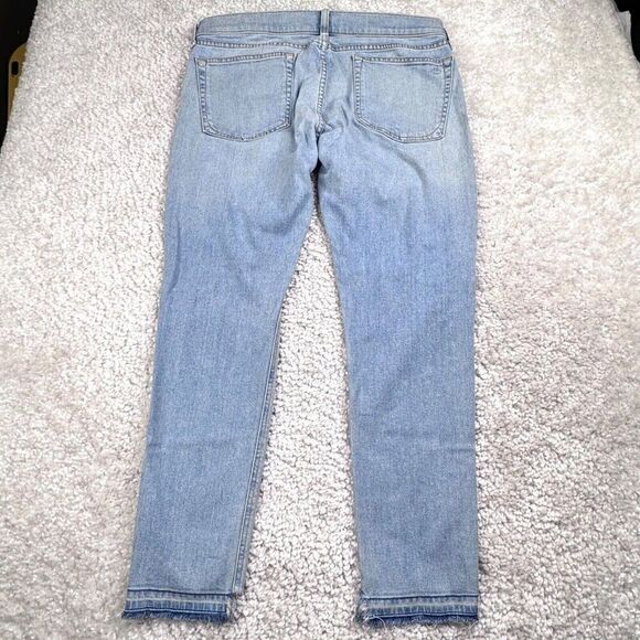 Rag & Bone Dre Capri Distressed Raw Hem Marina Wash - Picture 4 of 15